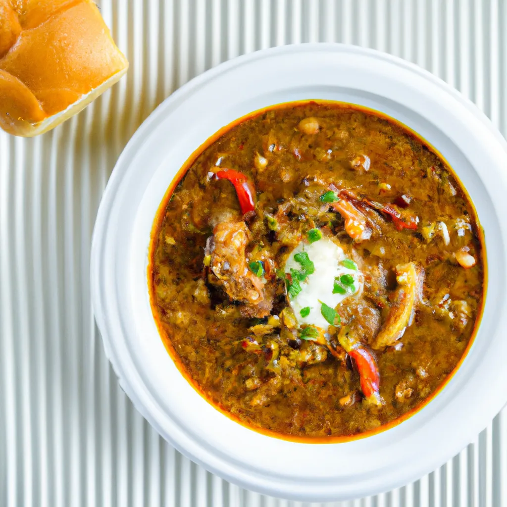 Spicy and Delicious Gumbo plated