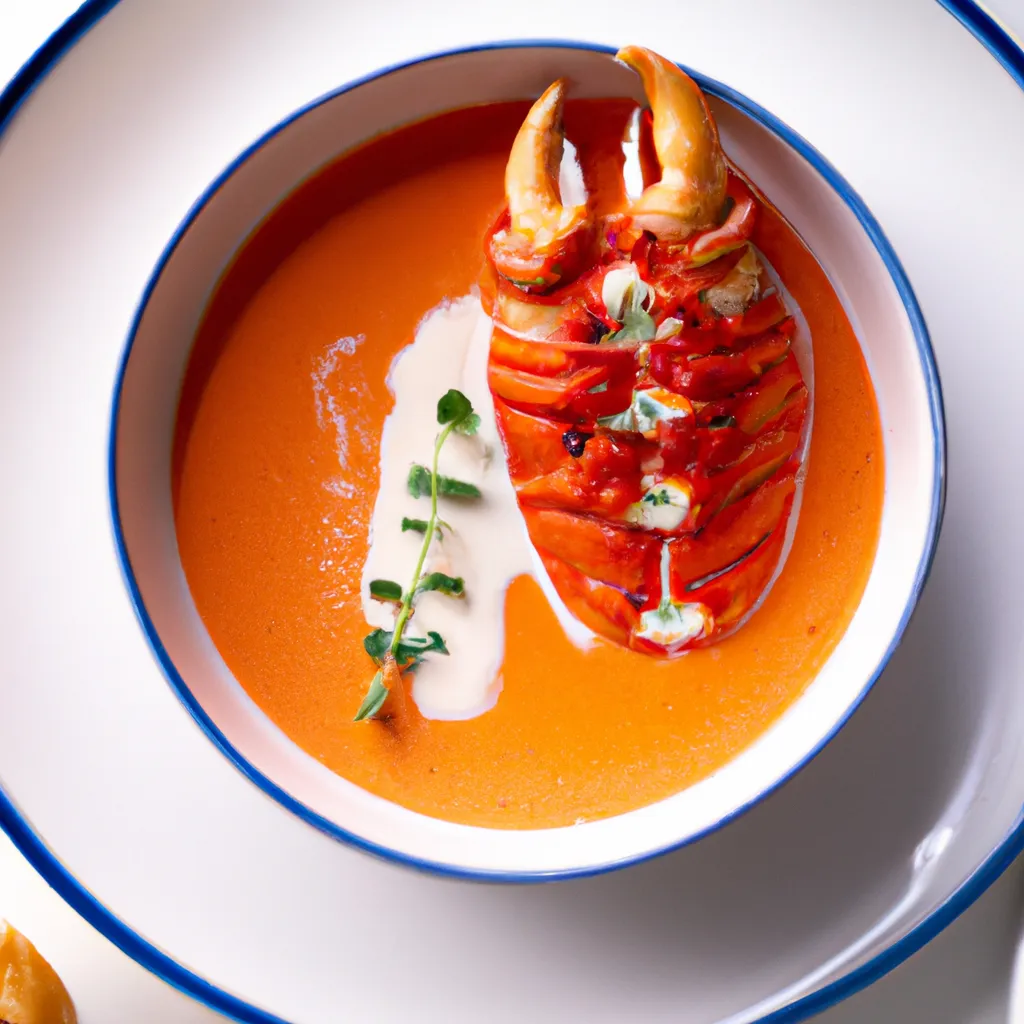 Luxurious Lobster Bisque plated
