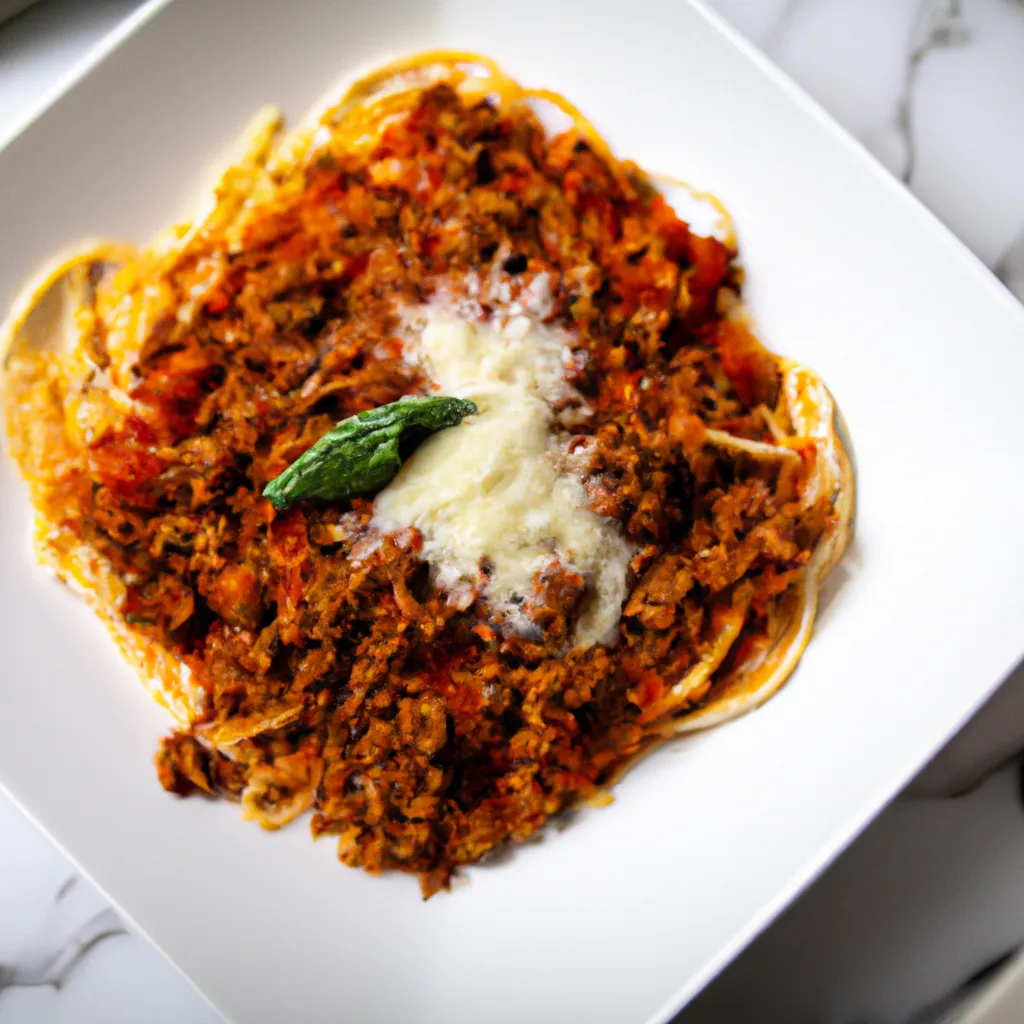Bold and Bodacious Bolognese plated