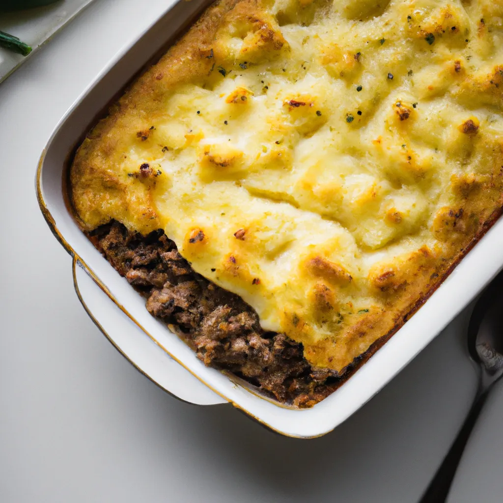 Comfy and Cozy Shepherd's Pie plated