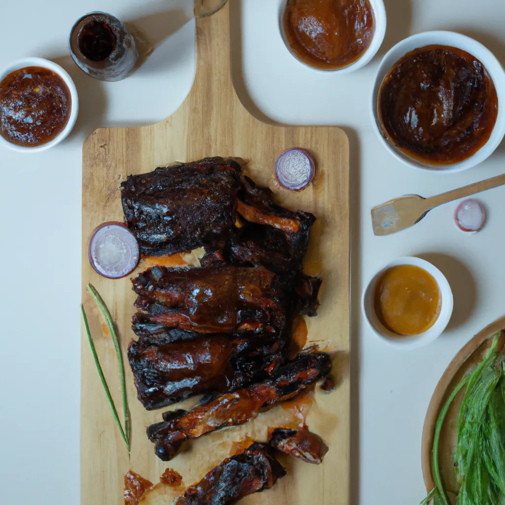 Finger-Licking Good BBQ Ribs plated
