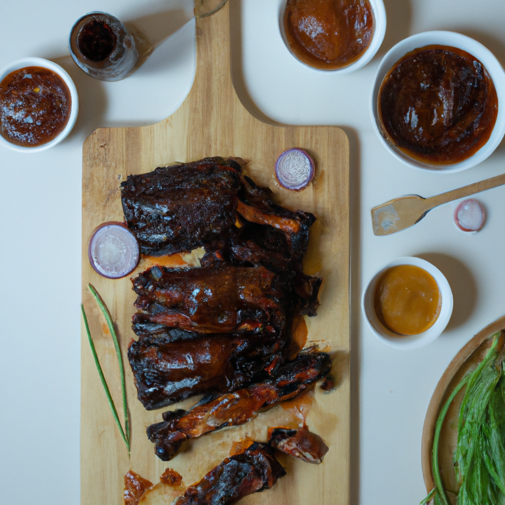Finger-Licking Good BBQ Ribs plated