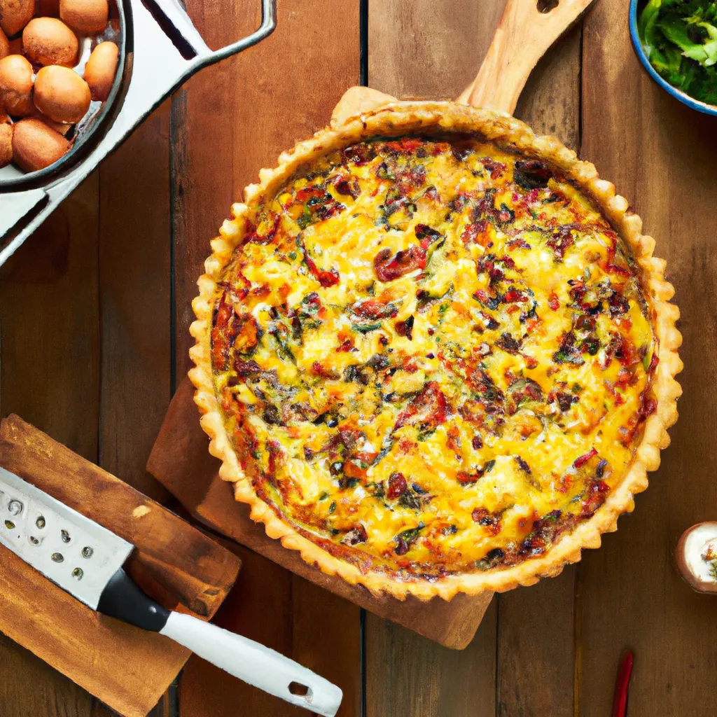 Hearty and Wholesome Quiche plated